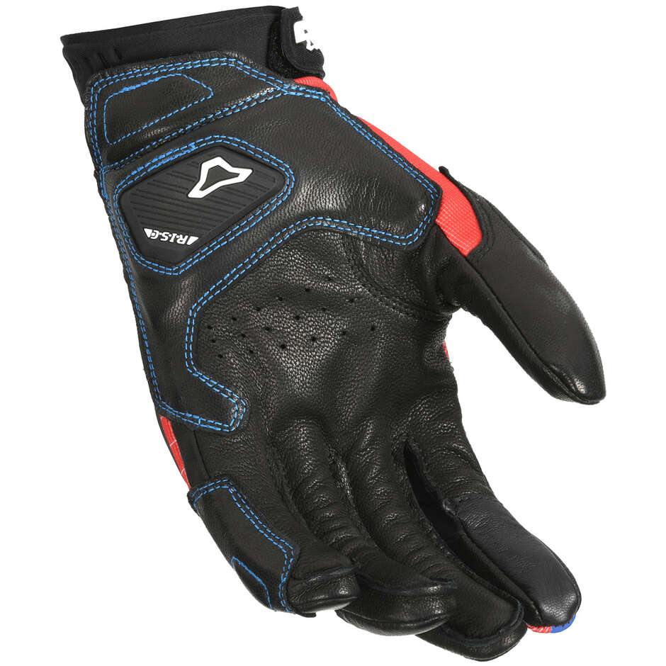 Guanti Moto Macna Tanami Rosso Nero Bianco