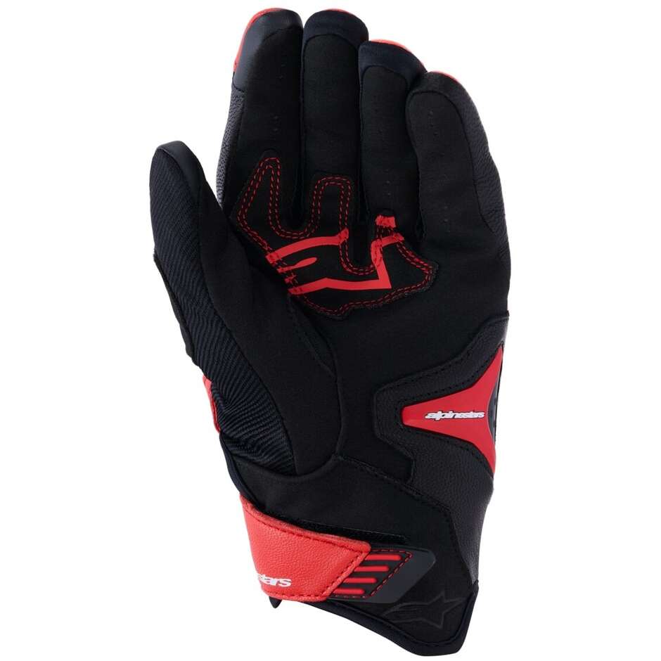 Guanti Moto Pelle Alpinestars SP-R PRO Nero Rosso Fluo