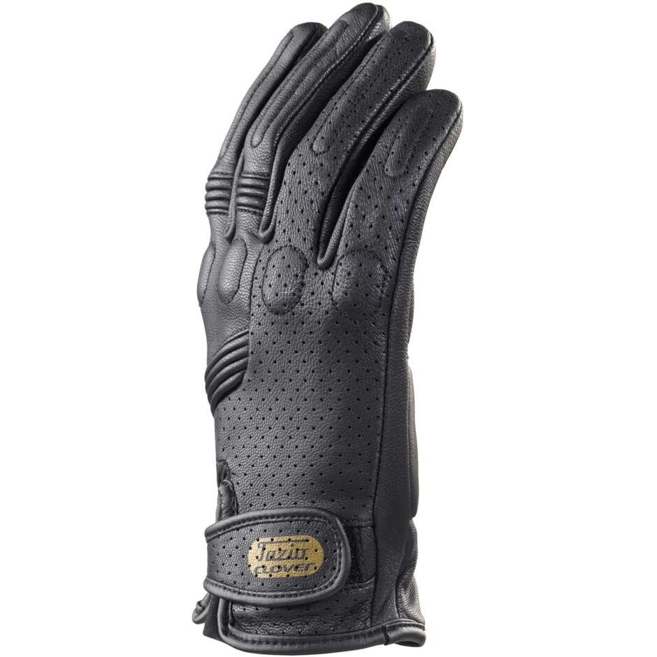 Guanti Moto Pelle Clover TAZIO R Nero