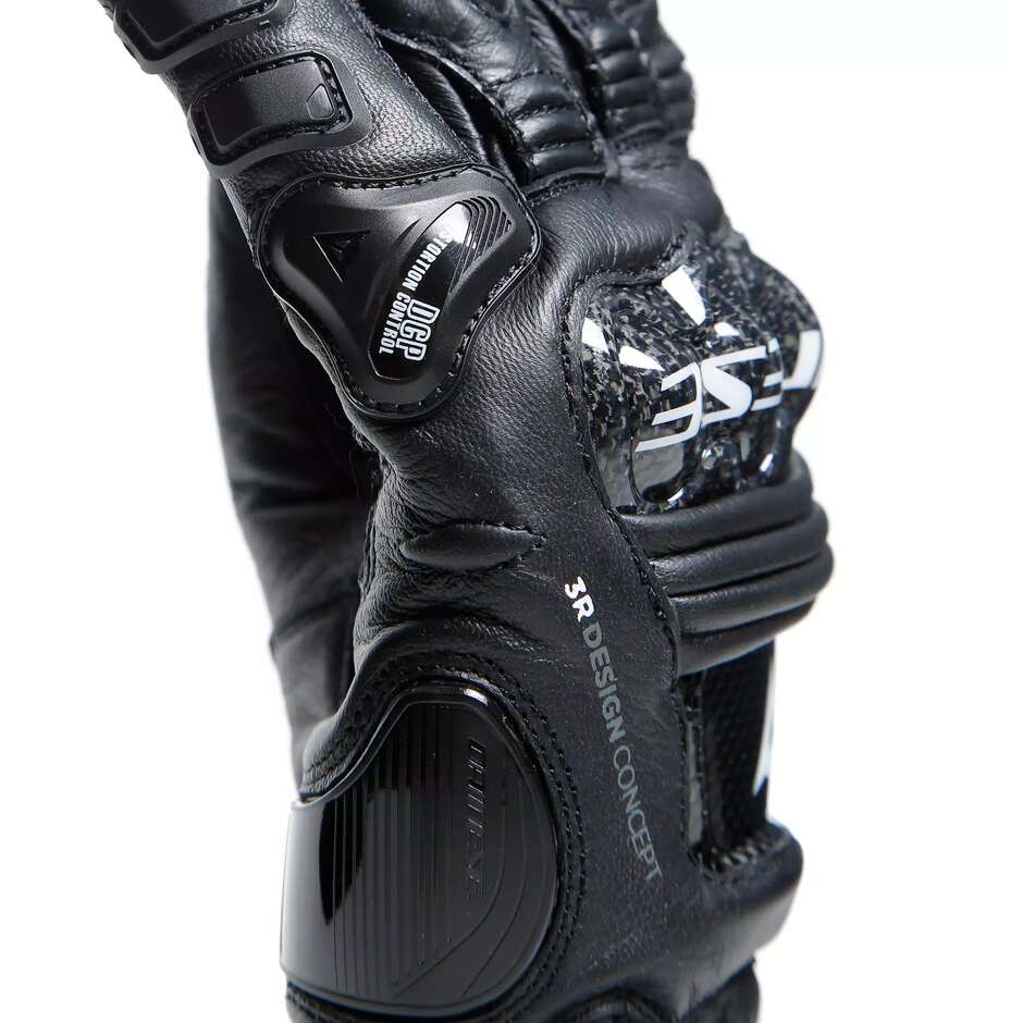 Guanti Moto Pelle Dainese DRUID 4 # Nero Nero CHARCOAL Grigio