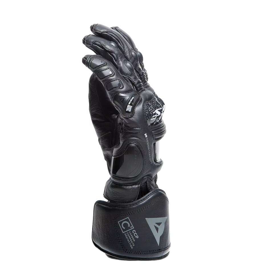 Guanti Moto Pelle Dainese DRUID 4 # Nero Nero CHARCOAL Grigio