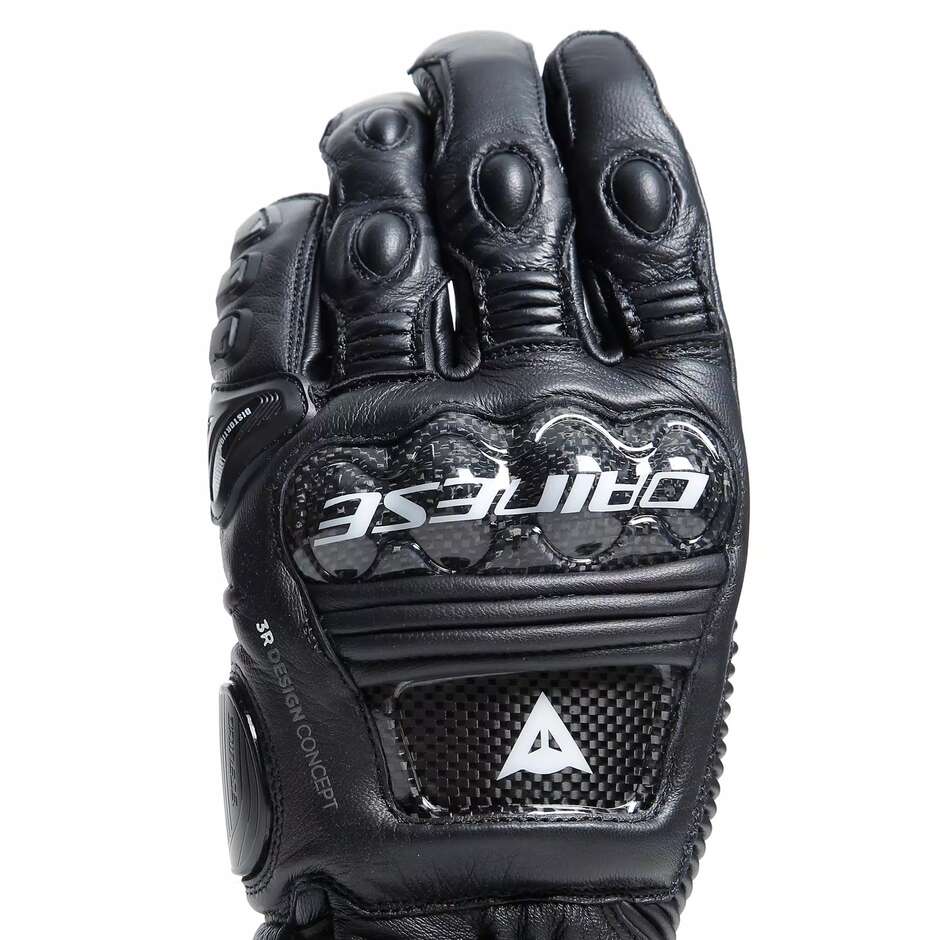 Guanti Moto Pelle Dainese DRUID 4 # Nero Nero CHARCOAL Grigio