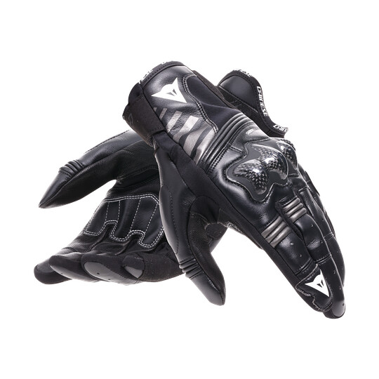 Guanti Moto Pelle REACTO CARBON SHORT GLOVES Nero An taglia 3X