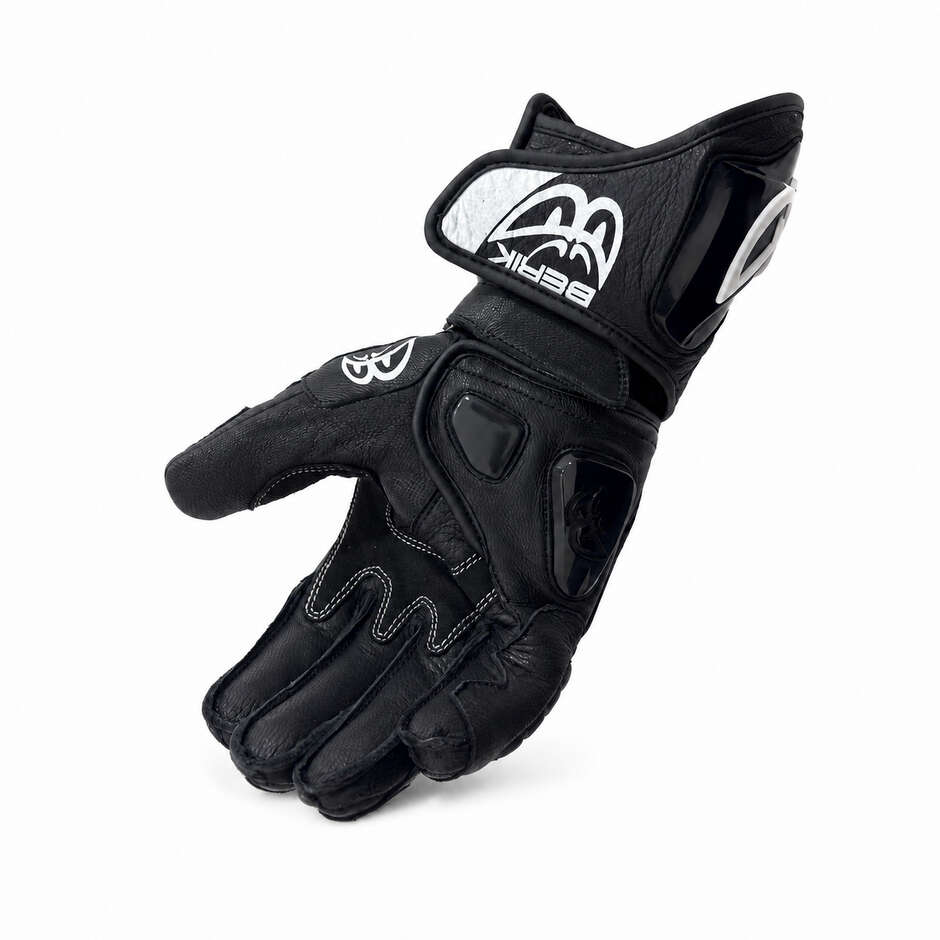 Guanti Moto Racing Berik 2.0 In Pelle G-10397 Misano Nero