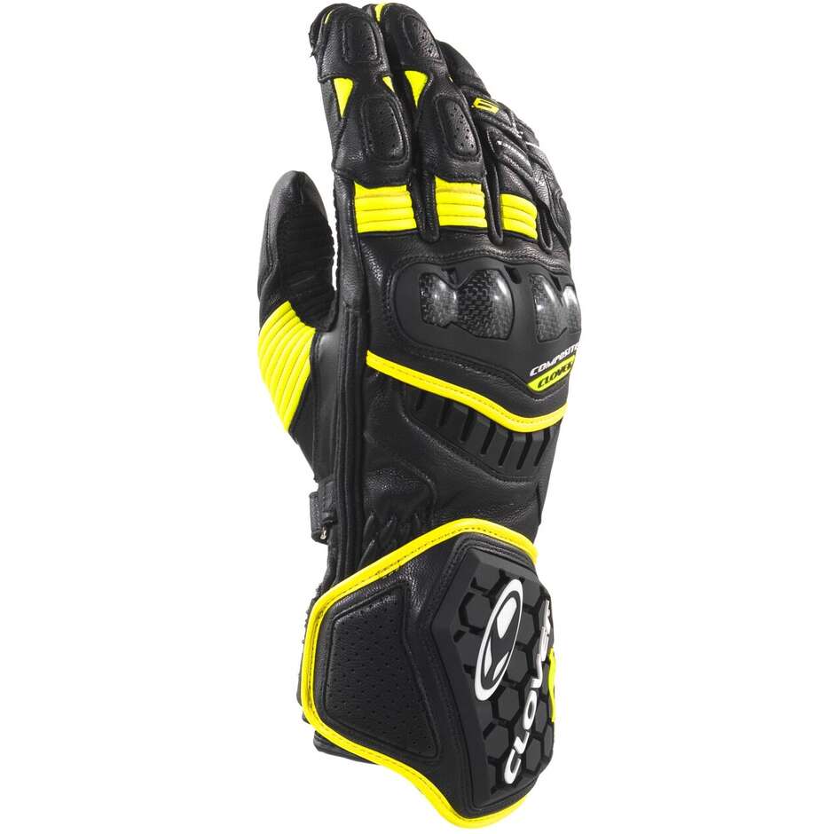Guanti Moto Racing RS-9 RACE REPLICA Nero Giallo taglia L