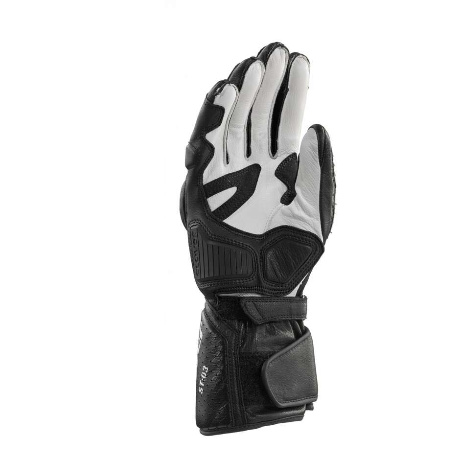 Guanti Moto Racing Clover ST 03 SPORT Nero Rosso