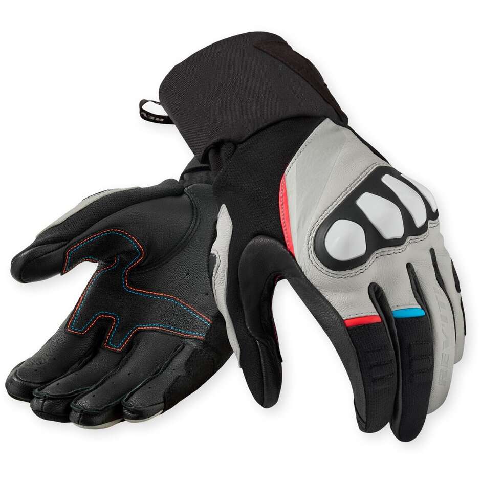 Guanti Moto Rev'it Combustion Nero Grigio chiaro