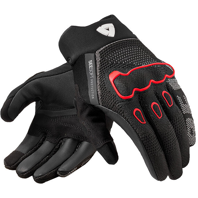 Guanti Moto Hyperspeed 3 Nero Neon Rosso taglia L