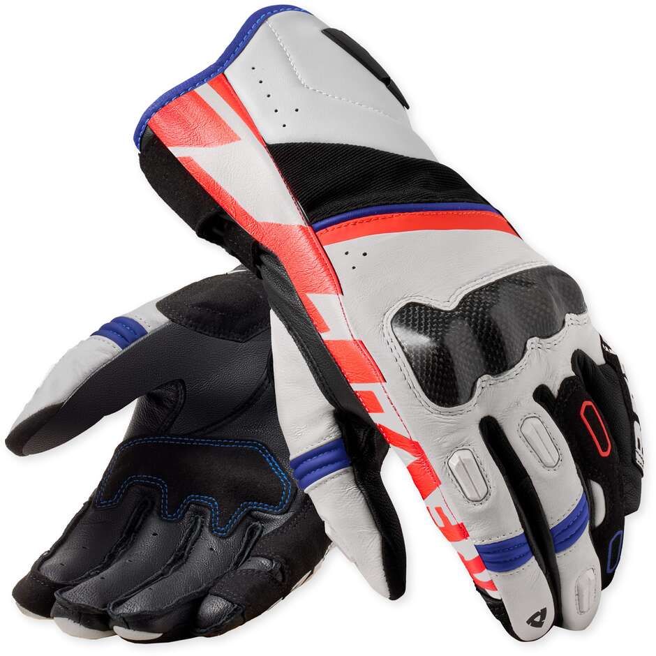 Guanti Moto Rev'it RSR 5 Bianco Blu