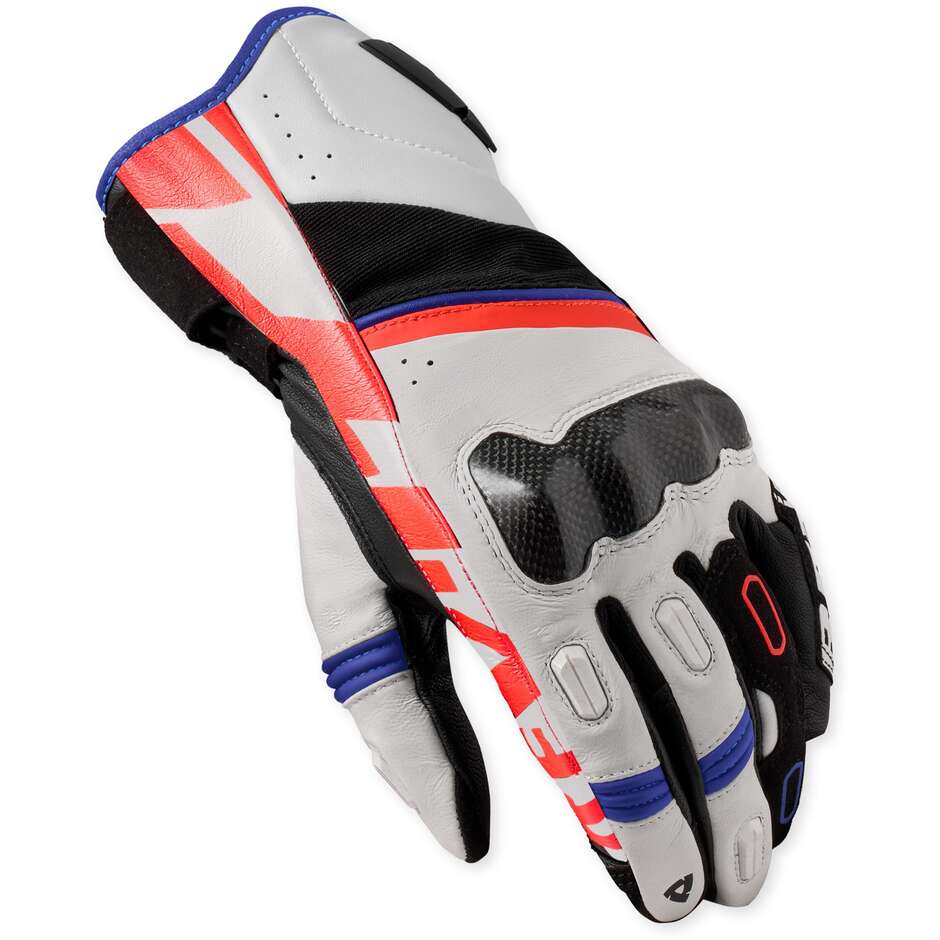 Guanti Moto Rev'it RSR 5 Bianco Blu