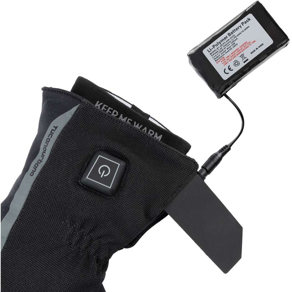 Guanti Moto Riscaldanti Tucano Urbano 9156HU STARWARM HYDROSCUD Nero