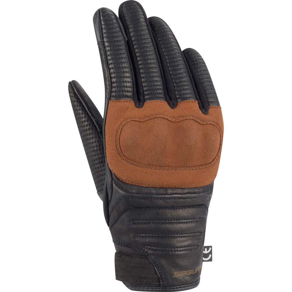 Guanti Moto STONEY Nero Marrone taglia 8