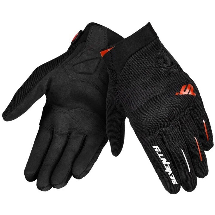 Guanti Moto Degrees SD-C40 ASPHALT Nero Rosso taglia 2XL
