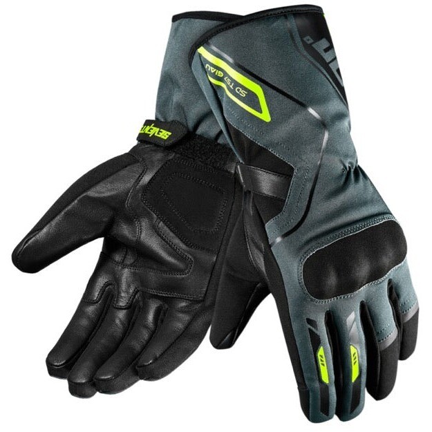 Guanti Moto Degrees SD-T57 GIAU Nero Giallo Fluo taglia L