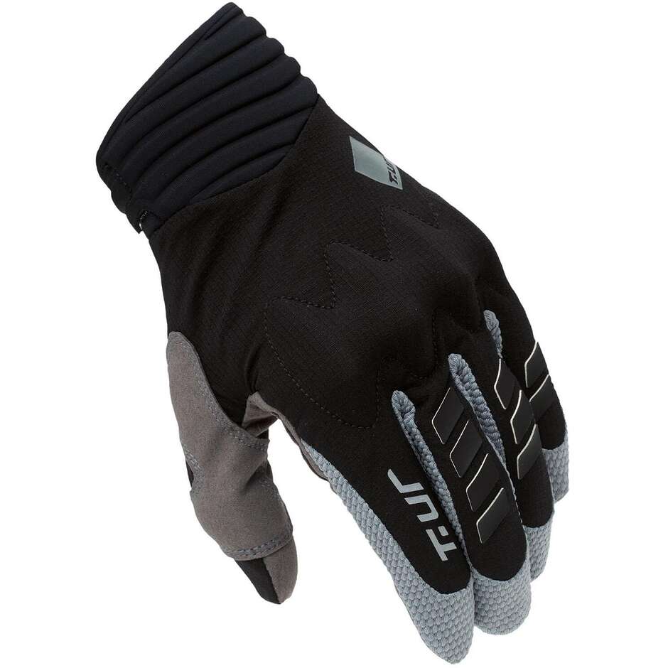 Guanti Moto T-UR T920HU G SIX  Nero Ghiaccio