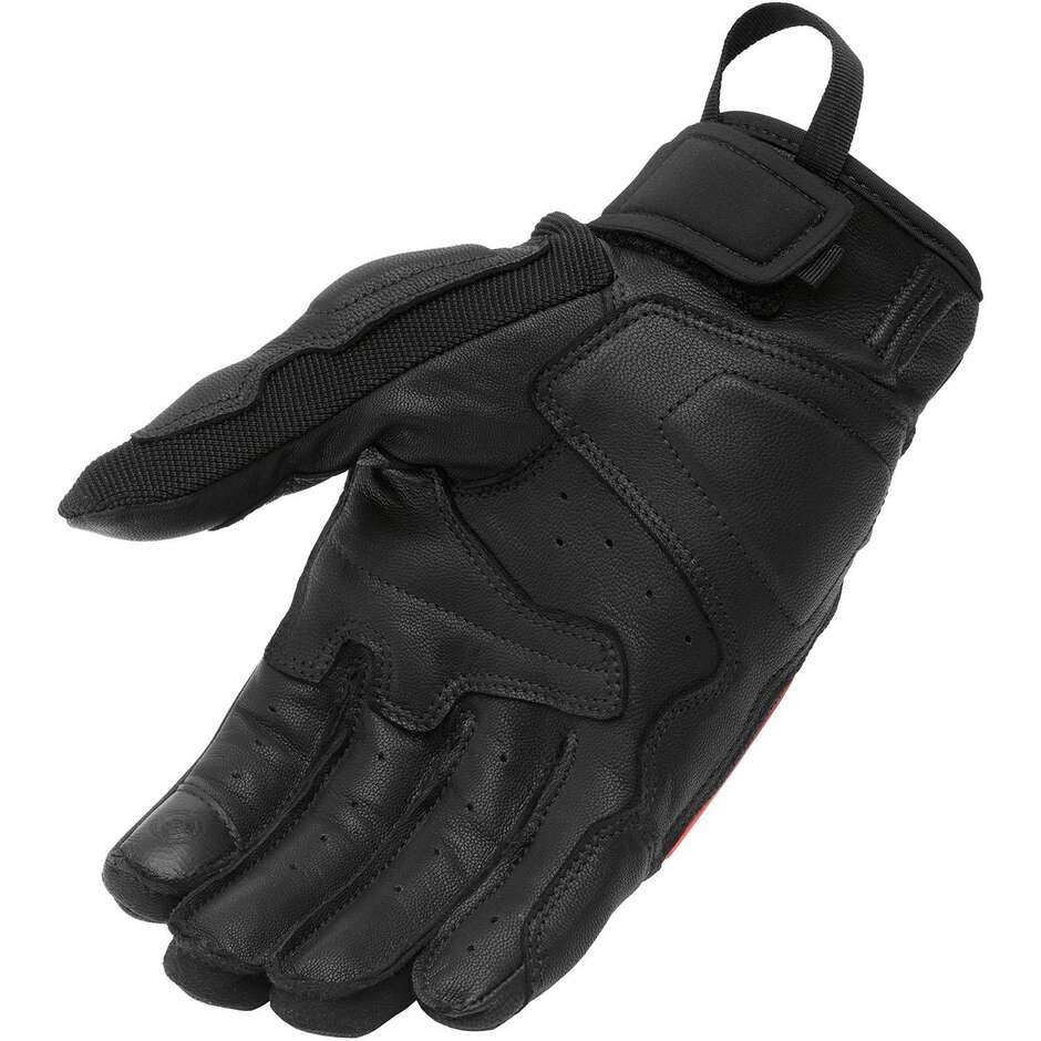 Guanti Moto T-UR T921HU G THREE 3D Nero Rosso