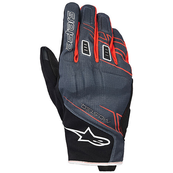 Guanti Moto Tecnici Moblast WP Nero Grigio Rosso taglia 4X