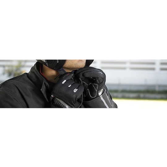 Guanti Moto Tecnici Invernali Seventy Con protezioni In Tessuto C17 Omologato Nero Grigio
