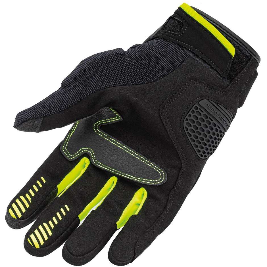Guanti Moto Tessuto Tucano Urbano 9109hm STACCA Nero Giallo Fluo