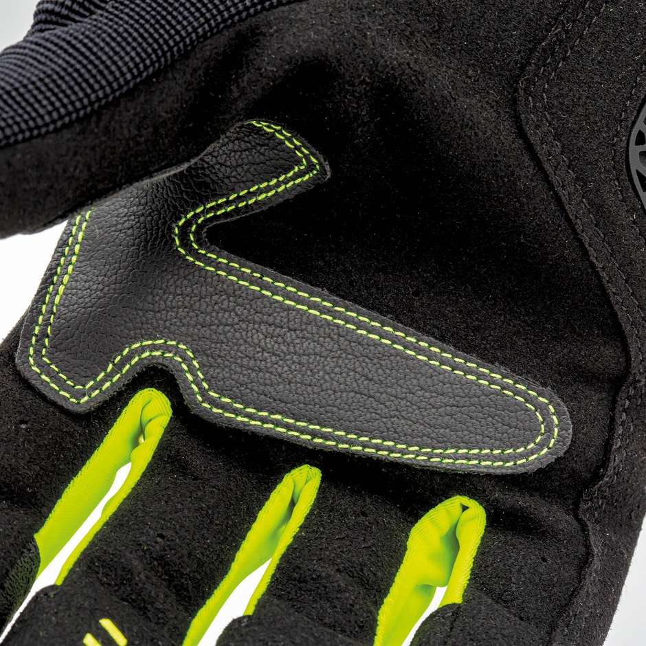 Guanti Moto Tessuto Tucano Urbano 9109hm STACCA Nero Giallo Fluo