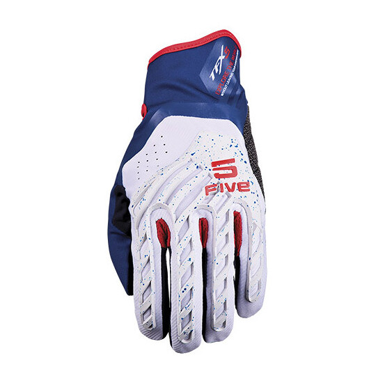 Guanti Moto Uomo TFX5 Grigio Rosso Blu taglia 3XL
