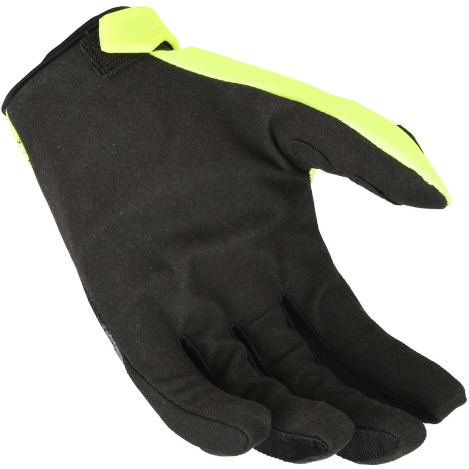 Guanti Motocross Macna Backyard-1 Nero Grigio fluo Giallo