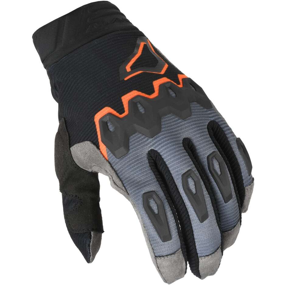 Guanti Motocross Chameleon-1 Nero Grigio Arancio taglia S