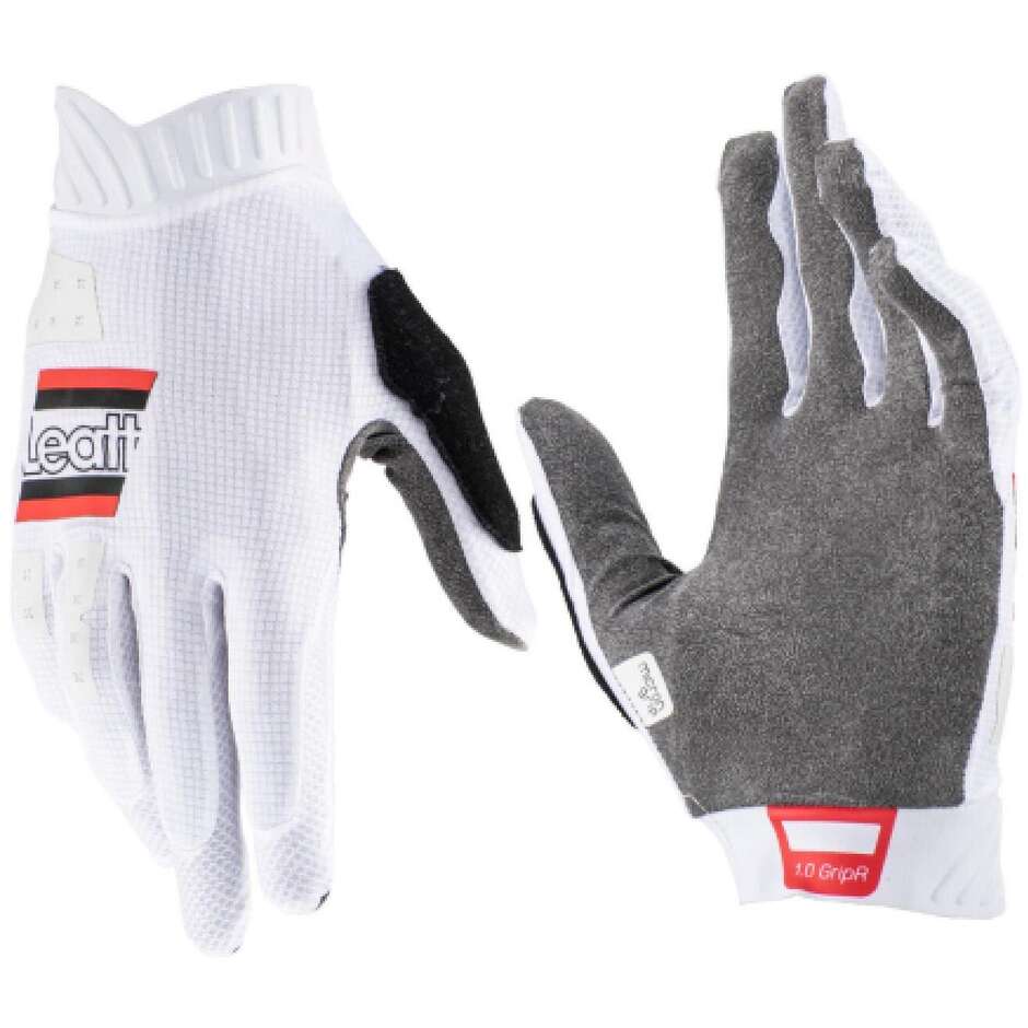 Guanti Mtb Ragazzo Leatt MTB 1.0 GRIPR JR Bianco