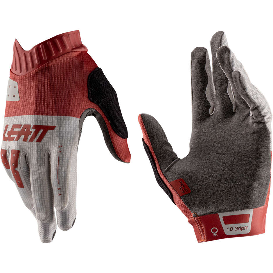 Guanto Leatt Mtb 1.0 Gripr Donna Rosso