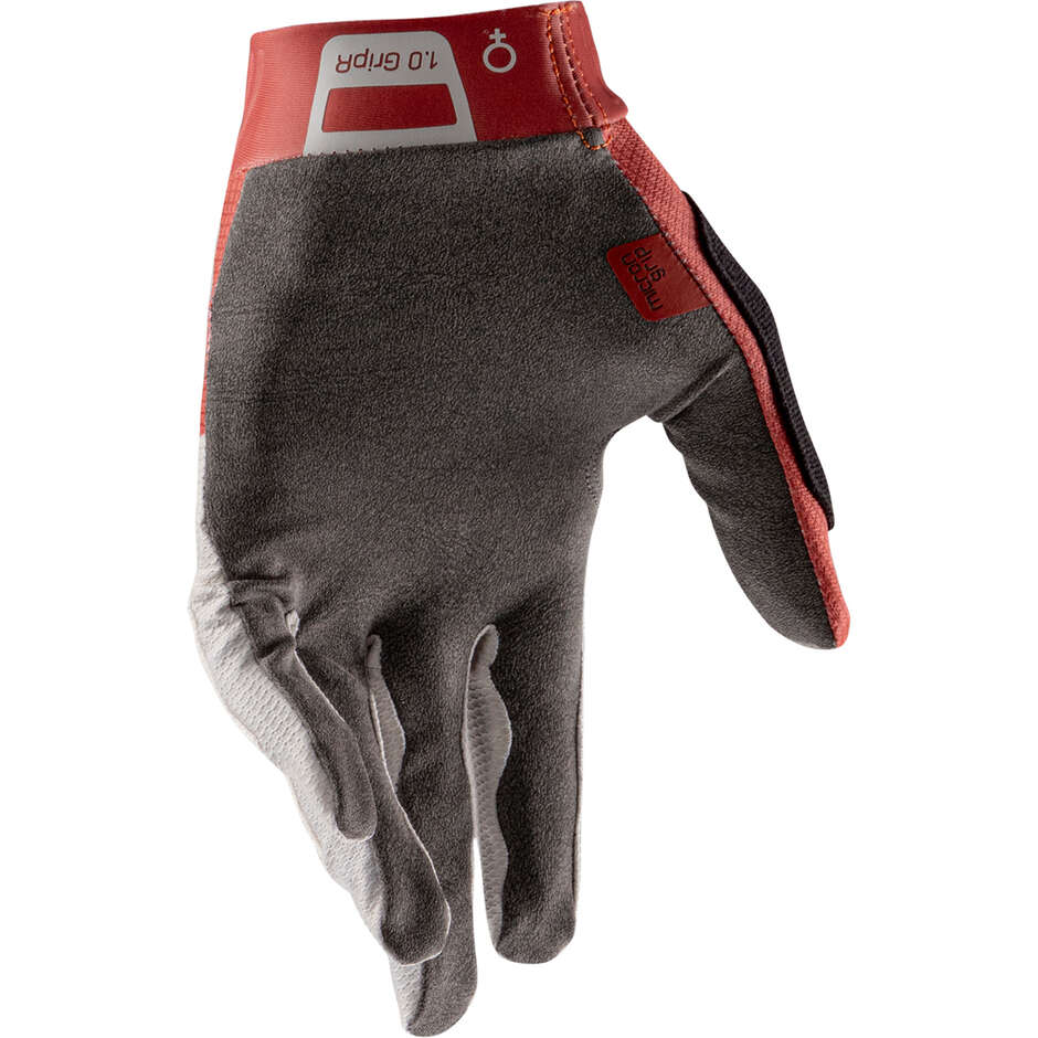 Guanto Leatt Mtb 1.0 Gripr Donna Rosso
