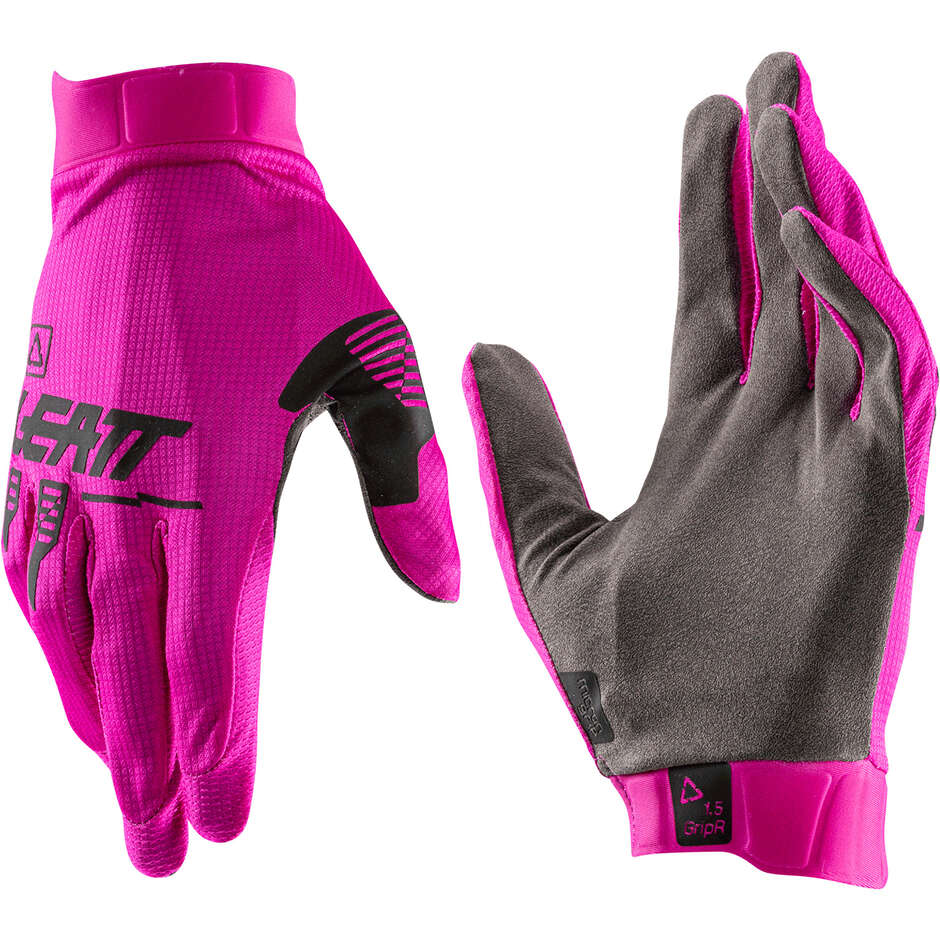 Guanto Moto 1.5 Gripr Leatt Rosa