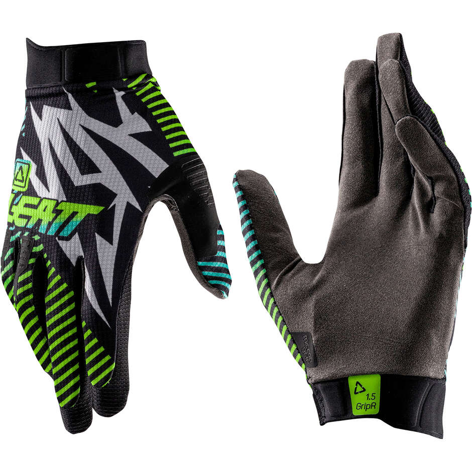 Guanto Moto 1.5 Gripr Leatt Verde