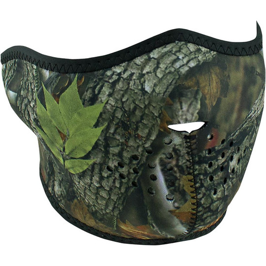 Halsband Zanheadgear Motorrad Maske Half Face Camouflage Forest Mask