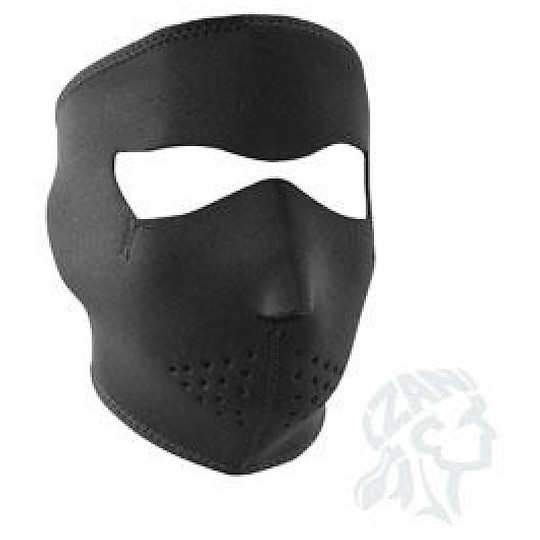 Halsband Zanheadgear Motorrad Maske Vollgesichtsmaske Schwarz