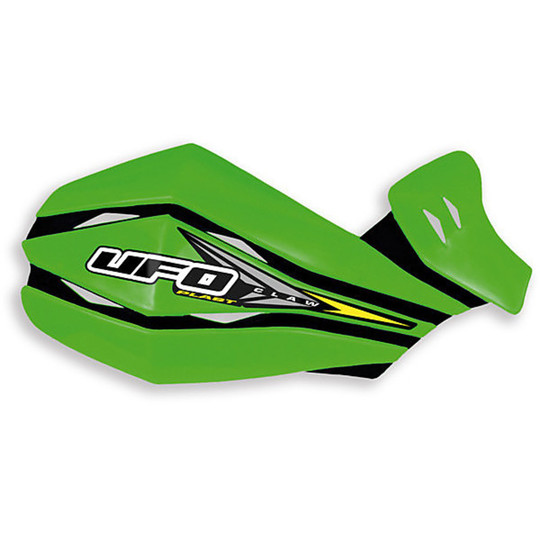 Handguards Moto Cross Ufo Claw Model Universal Green