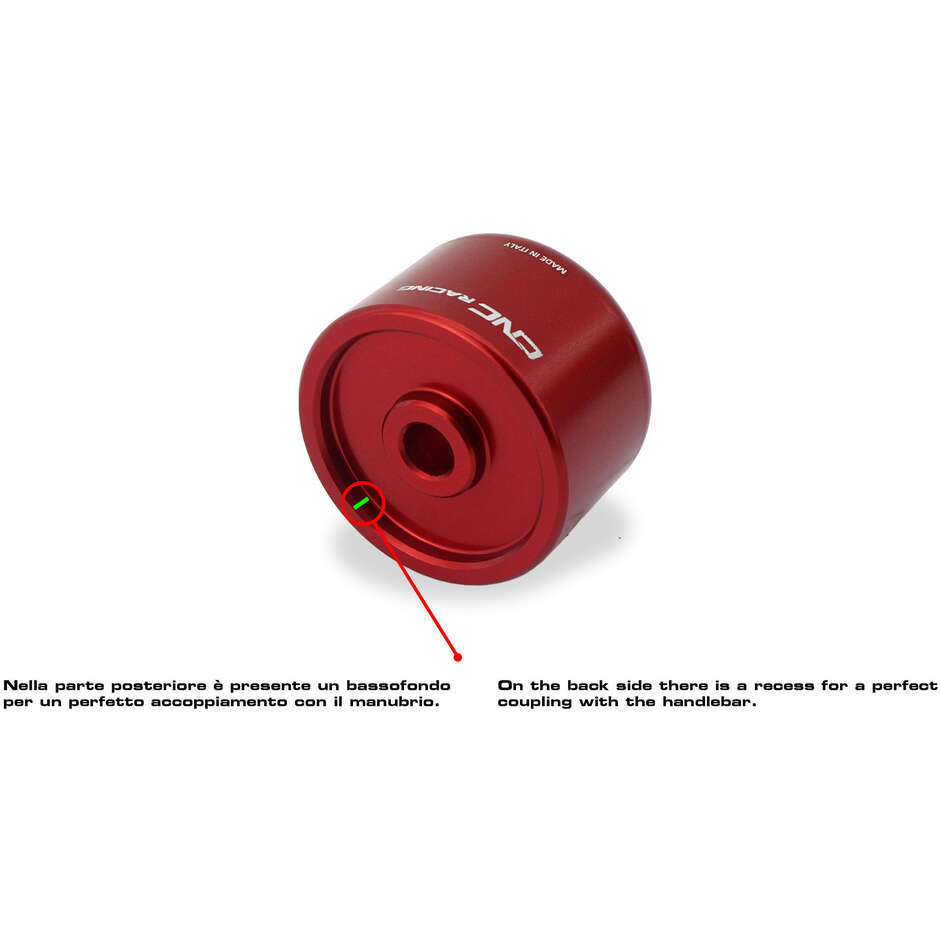 Handlebar End Weights BOING CM230 CNC Racing Red