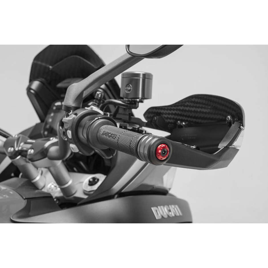 Handlebar End Weights CM237 - External Boss CNC Racing Red