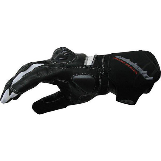 Handschuhe Motorradrennen Leder und Stoff Sheild Mit Protections