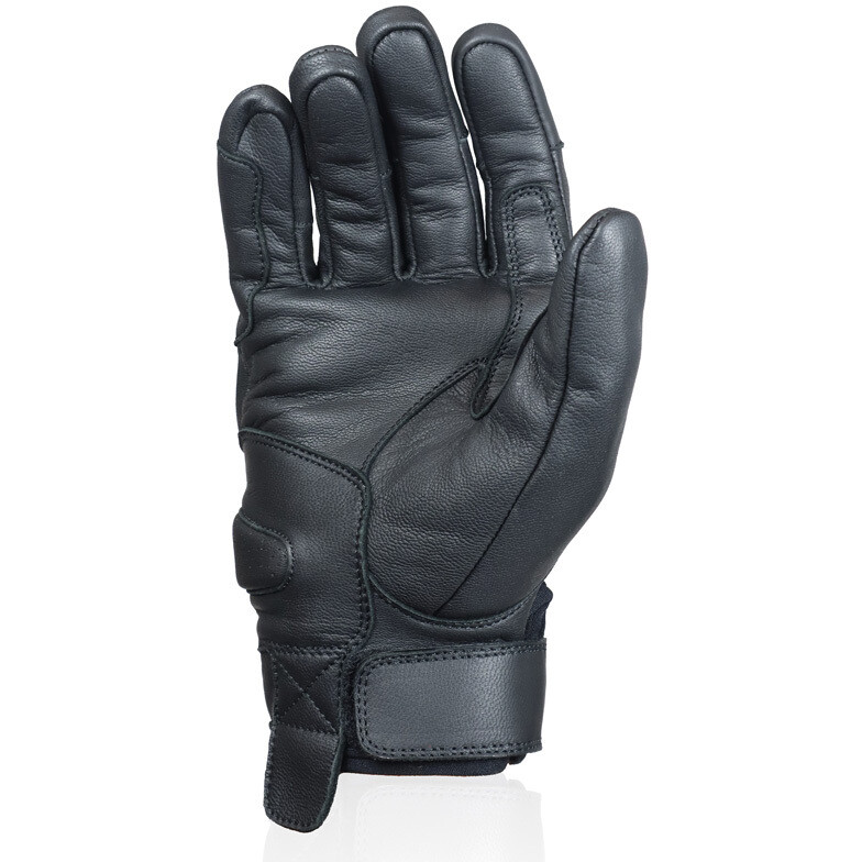 Harisson LISBONNE Black Leather Motorcycle Gloves