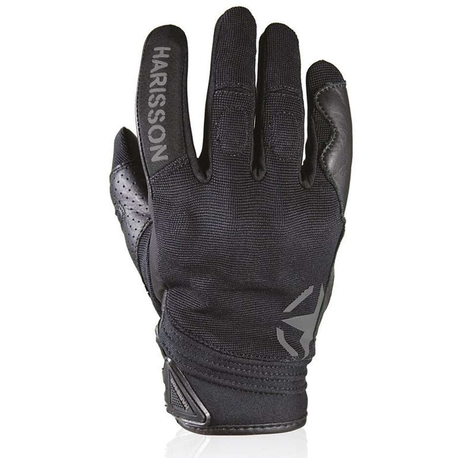 Harisson Splash Evo 2 Sommer Motorradhandschuhe Schwarz Grau