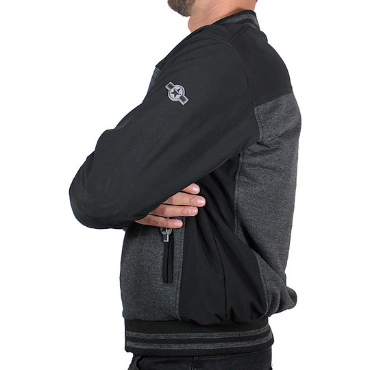 Harisson Teddy Bear Motorcycle Jacket Gray Black
