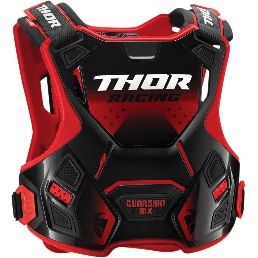 Harnais de protection Thor Youth Guardian MX Cross Enduro Noir Rouge