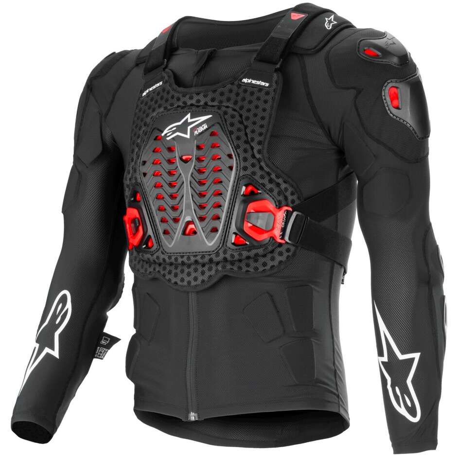 Harnais Moto Alpinestars BIONIC XTR PLASMA PROTECTION Cross Enduro Noir Rouge Blanc