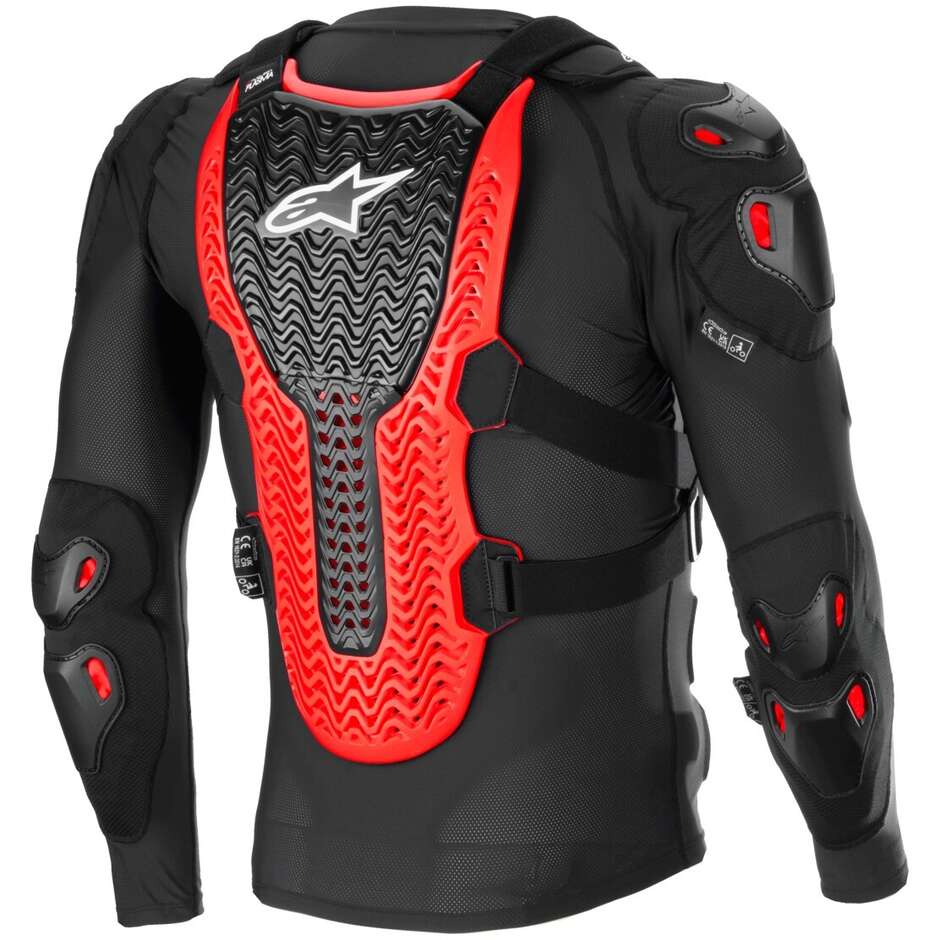 Harnais Moto Alpinestars BIONIC XTR PLASMA PROTECTION Cross Enduro Noir Rouge Blanc