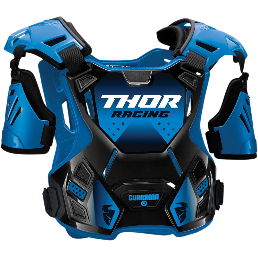 Harnais Moto Cross Enduro Thor Guardian Roost Guard S20 Deflector Bleu noir