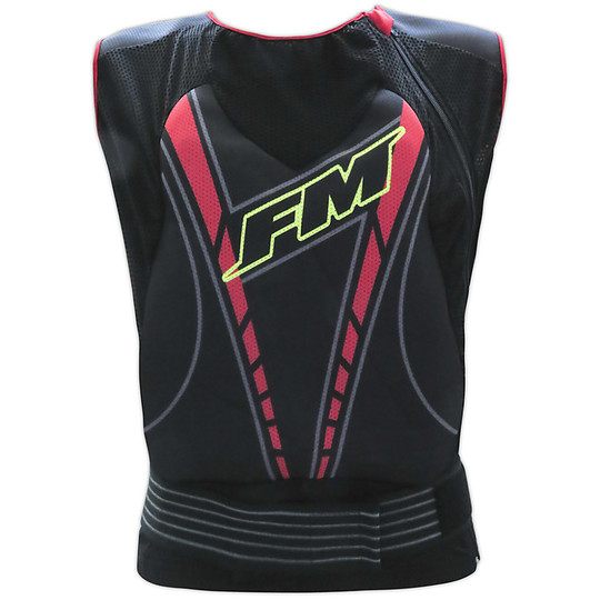 Harnais Moto Cross Enduro Vest FM Racing Ultralight Air Jacket Black