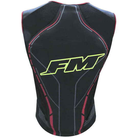 Harnais Moto Cross Enduro Vest FM Racing Ultralight Air Jacket Black