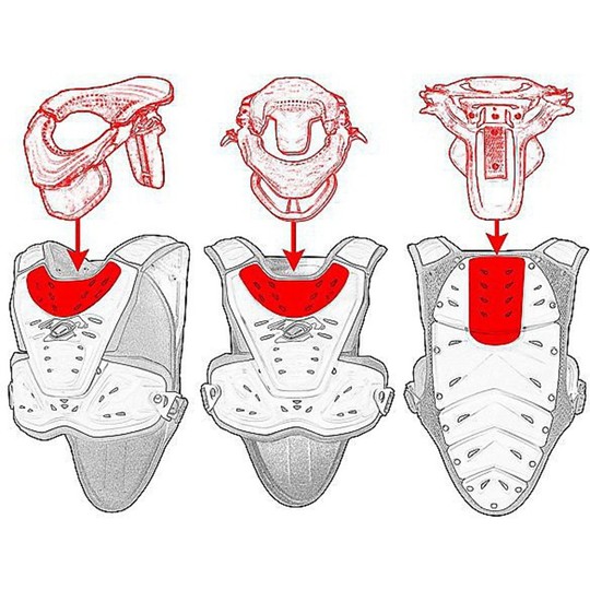 Harnais moto cross Ufo Plast Valkyrie 2 Rouge