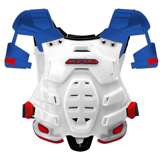 Harness Enduro Motocross Acerbis Roboter Brustschutz Rot / Blau