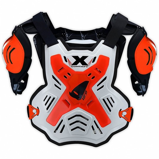 Harness Moto Cross Euduro Ufo X-Concept Weiß Rot Neon Riemchen